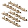 1" x 1/2" Brass PEX Tee, 25 Pack