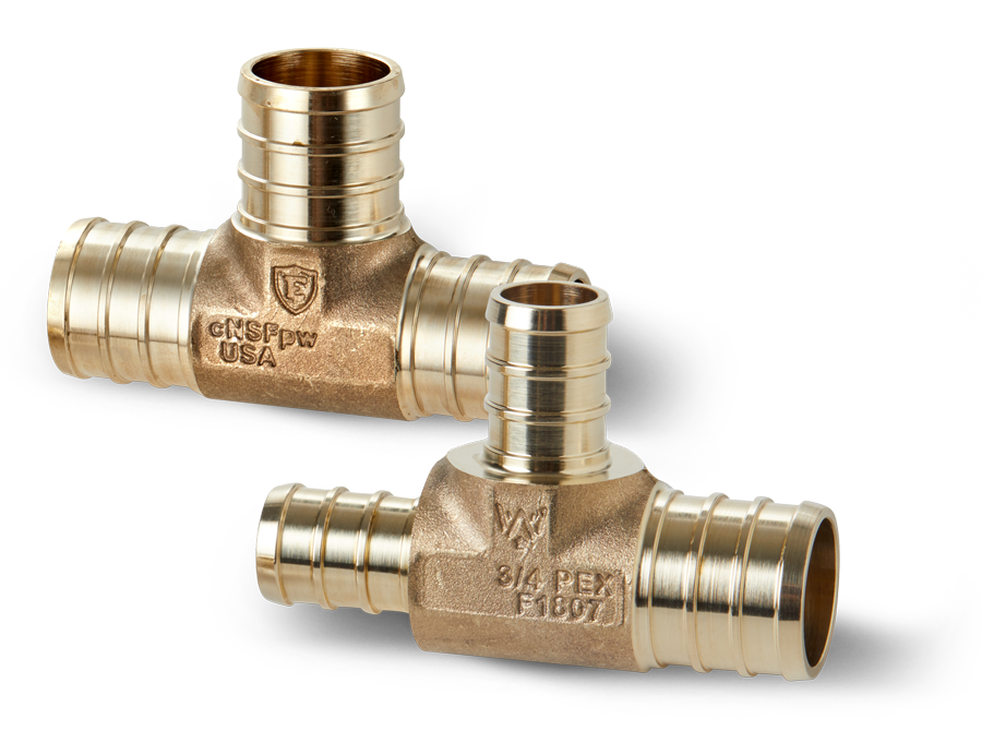 Brass PEX Tees